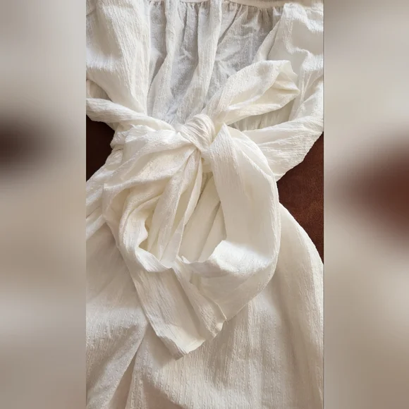 NWT! Lulus Adorable Impression White Midi Dress With Pockets - Picture 8 of 9